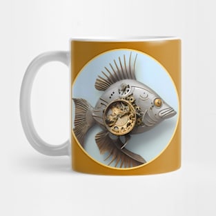 Abstract robot wach fish Mug